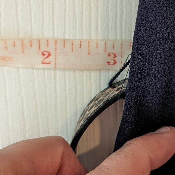 Midnight blue flattering=, fitted dress 14 - Picture 7 of 10